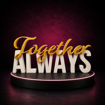 Schriftzug Always Together