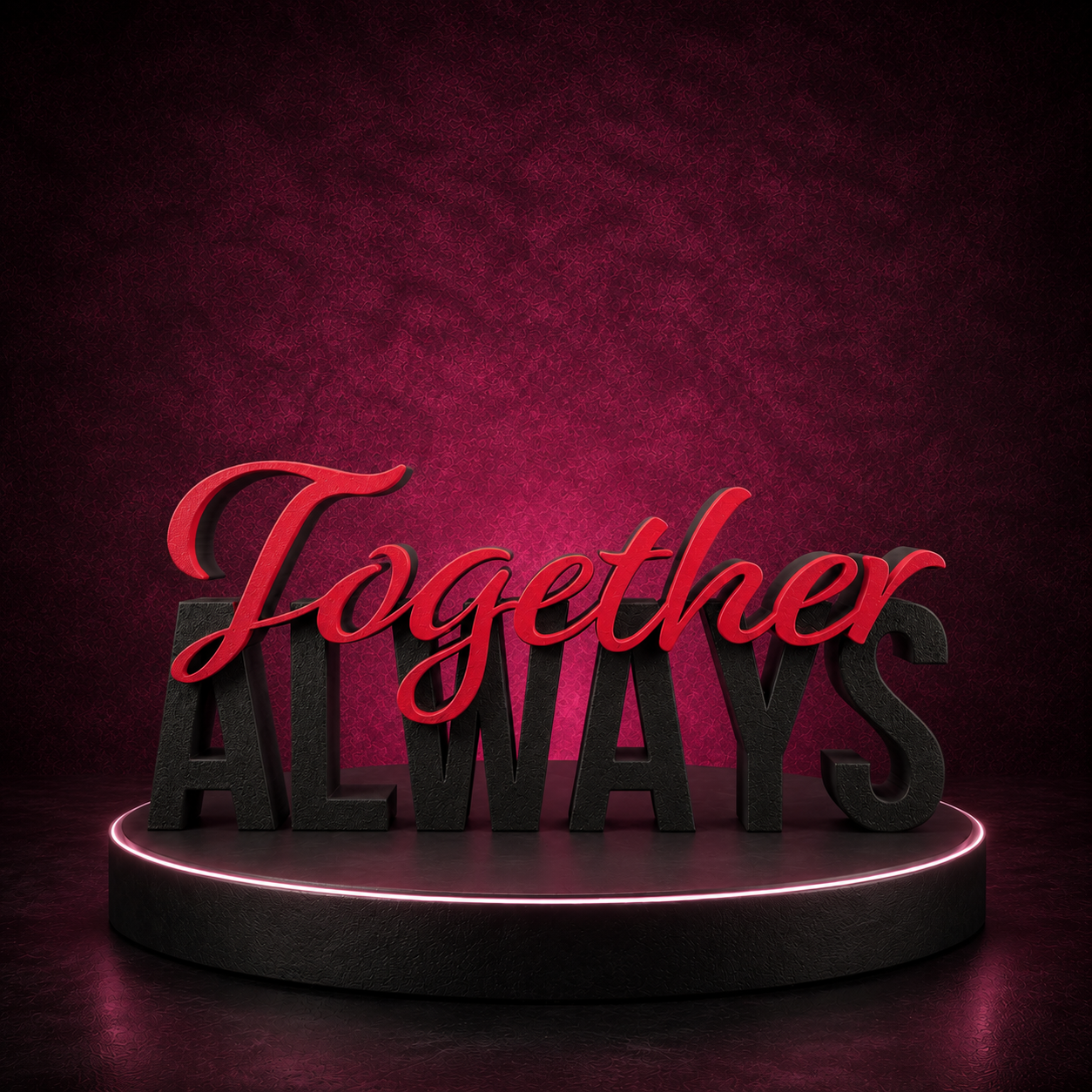 Schriftzug Always Together