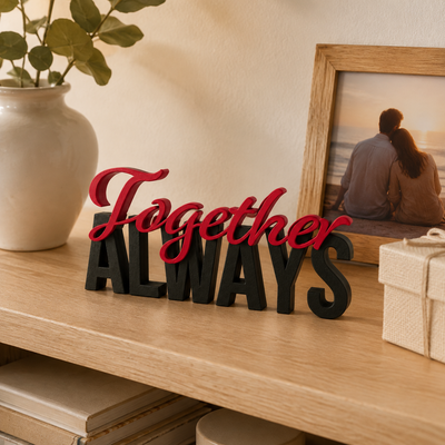 Schriftzug Always Together