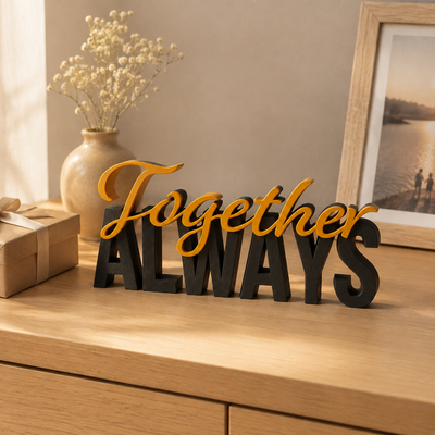Schriftzug Always Together