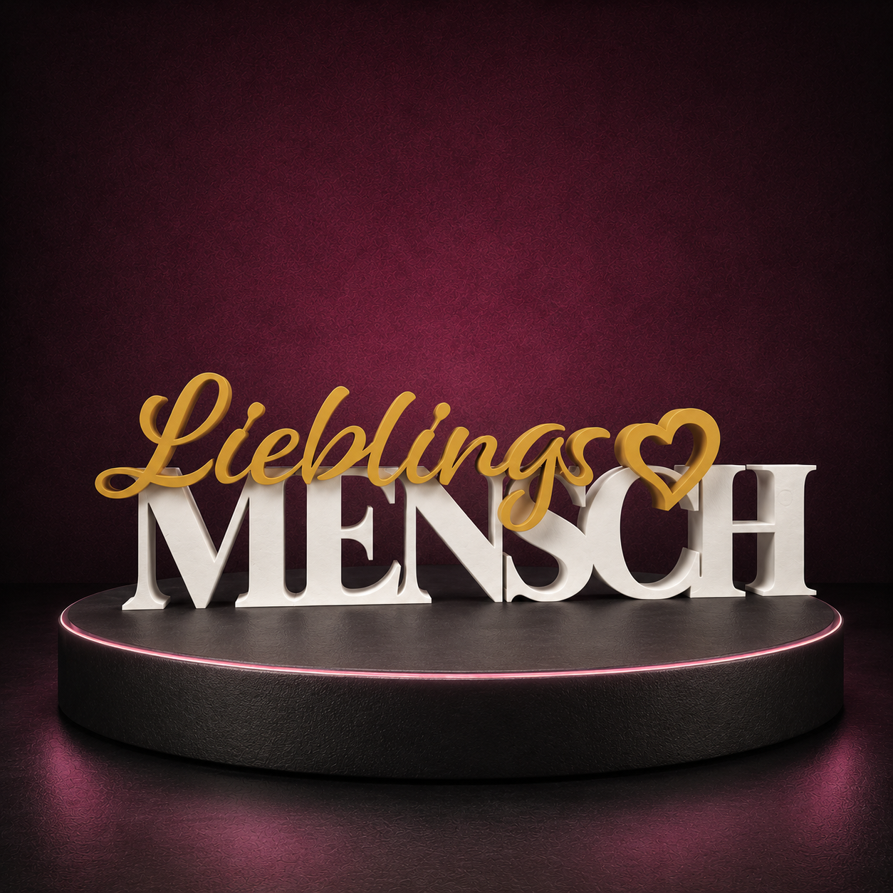 Schriftzug Lieblingsmensch