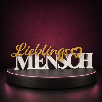 Schriftzug Lieblingsmensch