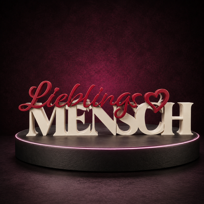 Schriftzug Lieblingsmensch