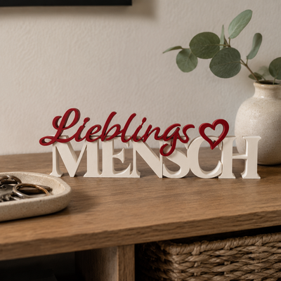 Schriftzug Lieblingsmensch