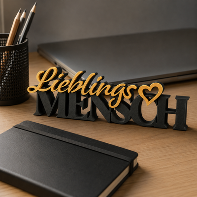Schriftzug Lieblingsmensch