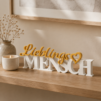 Schriftzug Lieblingsmensch