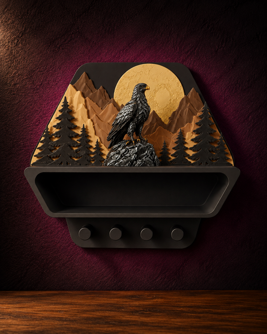 Wand-Shelf Alpine Wildlife Variante Adler