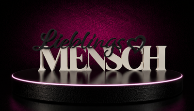 Schriftzug Lieblingsmensch