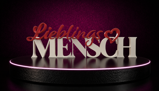 Schriftzug Lieblingsmensch