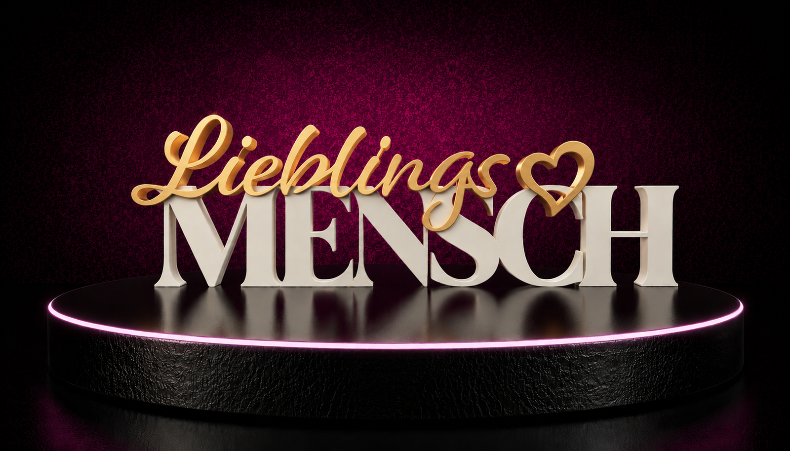 Schriftzug Lieblingsmensch