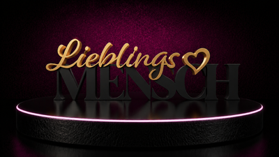 Schriftzug Lieblingsmensch